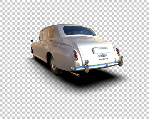 Auto de lujo aislado en el fondo Ilustración de renderización 3D