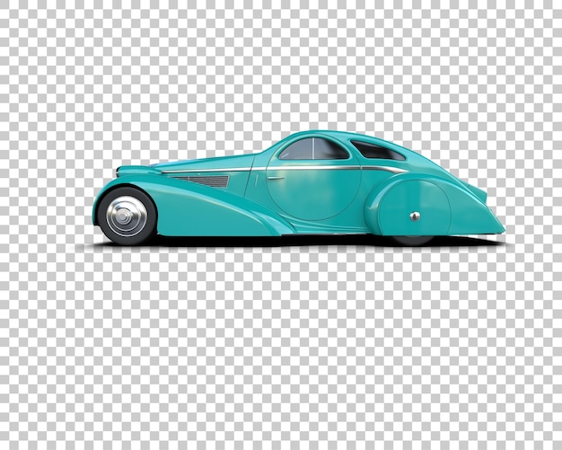 Auto de lujo aislado en el fondo Ilustración de renderización 3D
