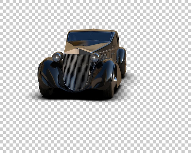 Auto de lujo aislado en el fondo Ilustración de renderización 3D