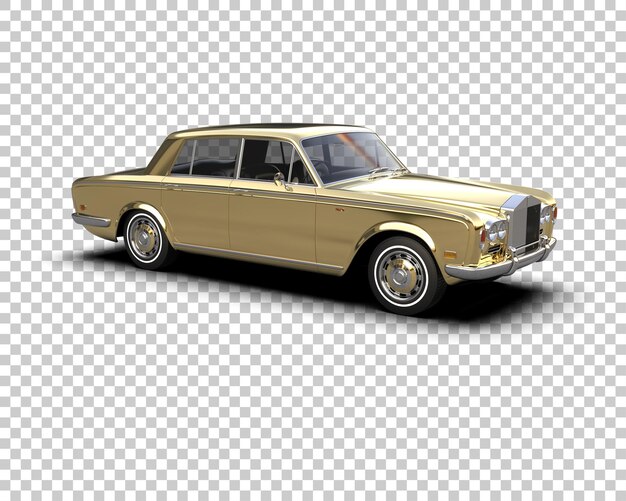 Auto de lujo aislado en el fondo Ilustración de renderización 3D