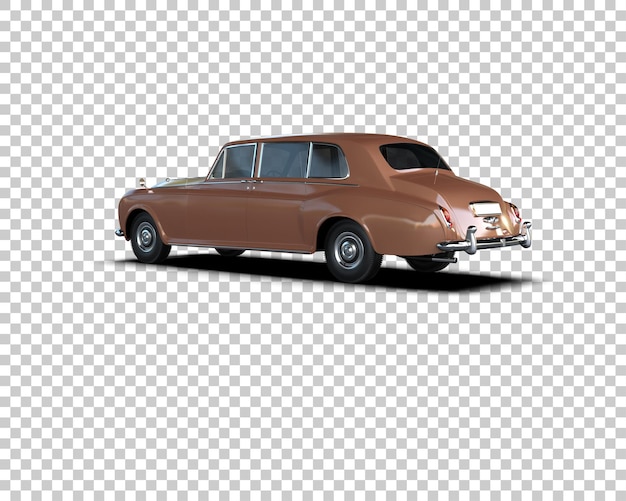 Auto de lujo aislado en el fondo Ilustración de renderización 3D