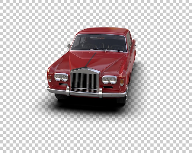 Auto de lujo aislado en el fondo Ilustración de renderización 3D