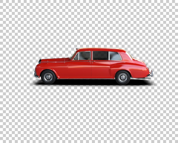 Auto de lujo aislado en el fondo Ilustración de renderización 3D