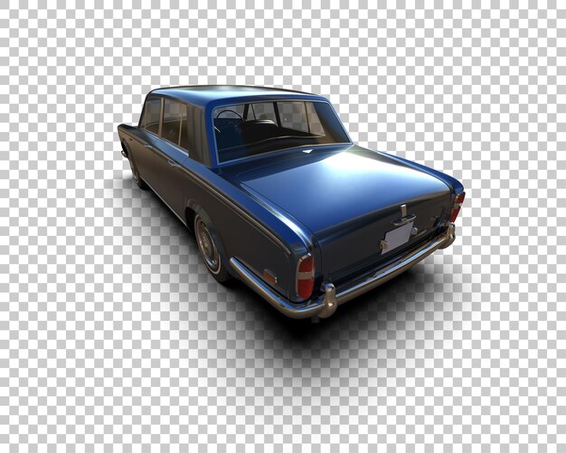 Auto de lujo aislado en el fondo Ilustración de renderización 3D