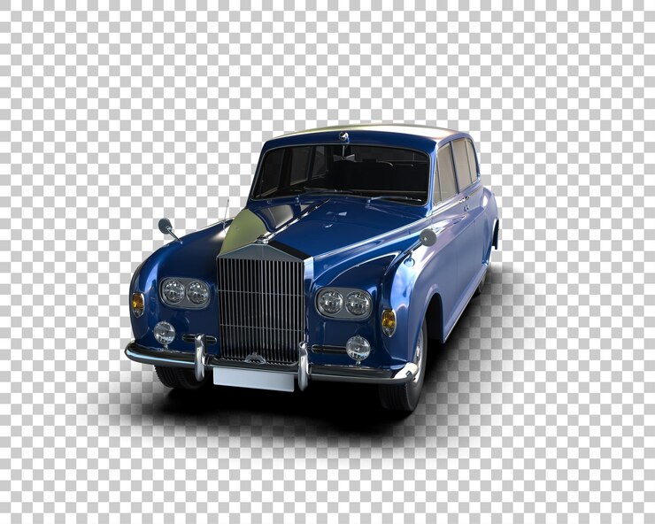 PSD auto de lujo aislado en el fondo ilustración de renderización 3d
