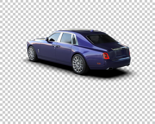 Auto de lujo aislado en el fondo Ilustración de renderización 3D