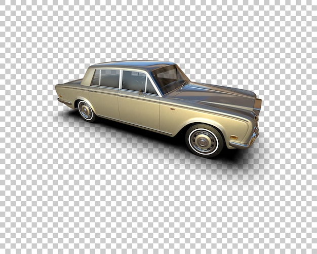 Auto de lujo aislado en el fondo Ilustración de renderización 3D