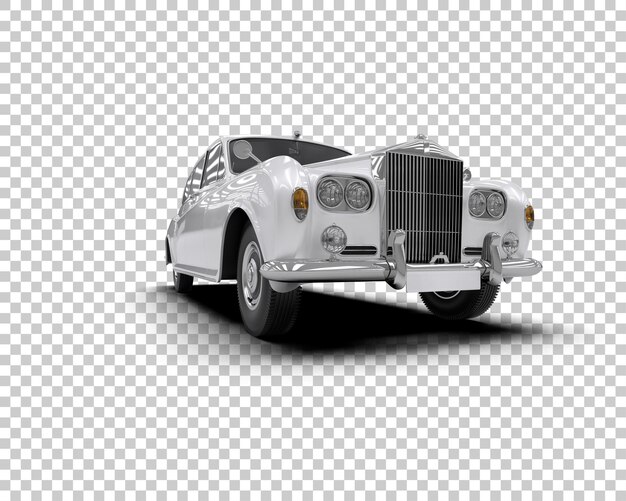 Auto de lujo aislado en el fondo Ilustración de renderización 3D