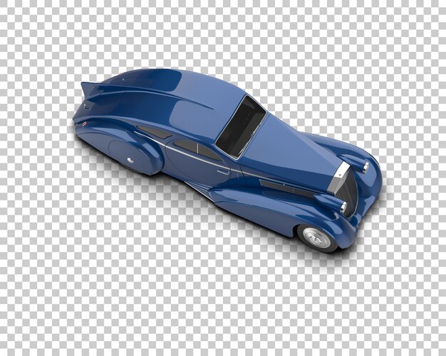 Auto de lujo aislado en el fondo Ilustración de renderización 3D