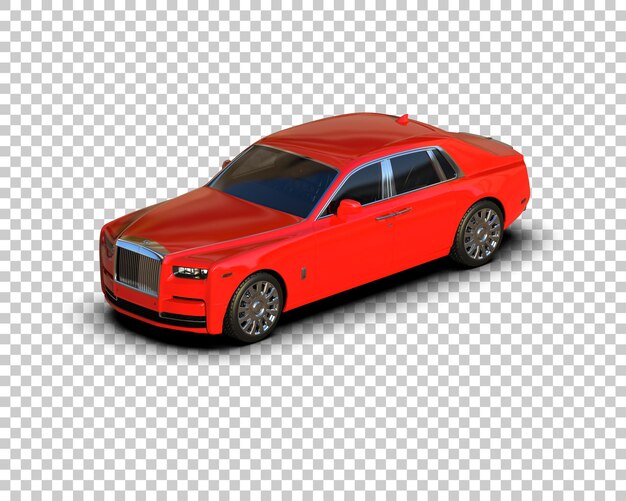 Auto de lujo aislado en el fondo Ilustración de renderización 3D