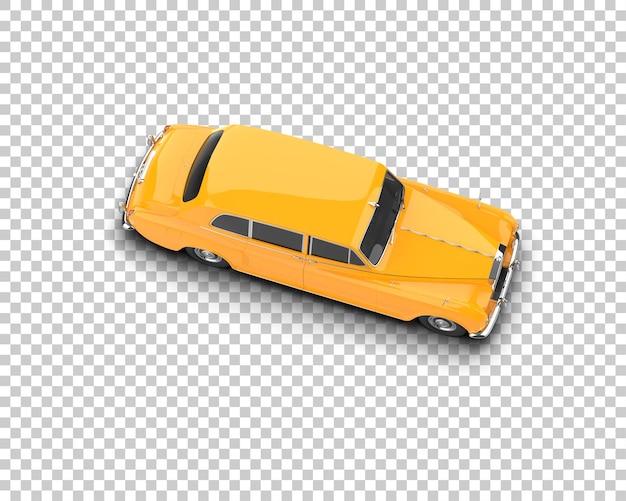 Auto de lujo aislado en el fondo Ilustración de renderización 3D