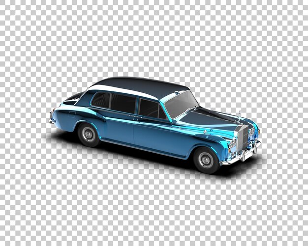 Auto de lujo aislado en el fondo Ilustración de renderización 3D