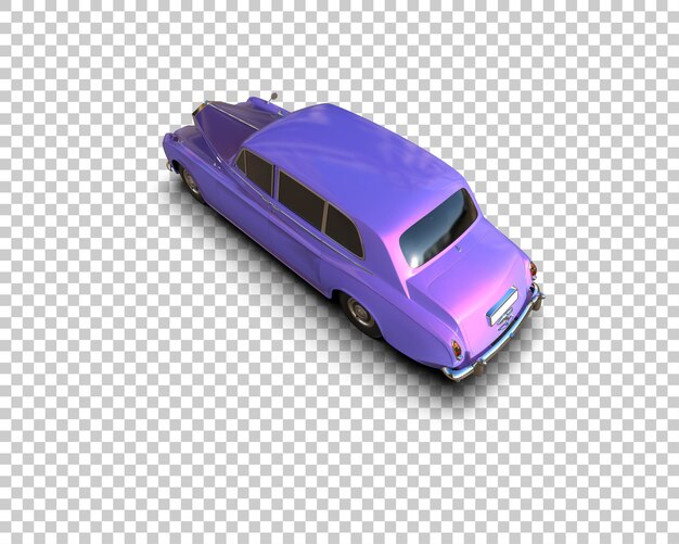 Auto de lujo aislado en el fondo Ilustración de renderización 3D