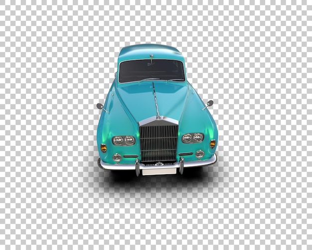 Auto de lujo aislado en el fondo Ilustración de renderización 3D