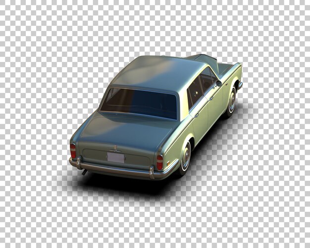 Auto de lujo aislado en el fondo Ilustración de renderización 3D