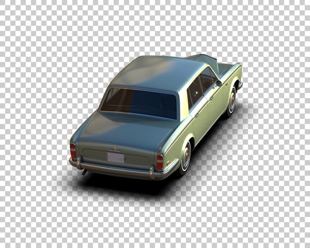 PSD auto de lujo aislado en el fondo ilustración de renderización 3d