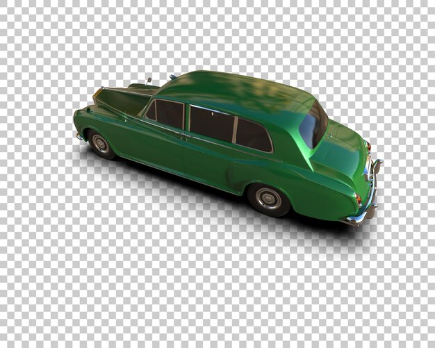 Auto de lujo aislado en el fondo Ilustración de renderización 3D