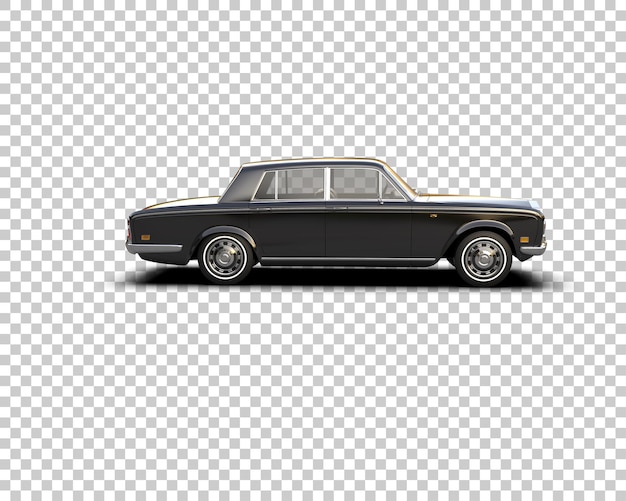 Auto de lujo aislado en el fondo Ilustración de renderización 3D