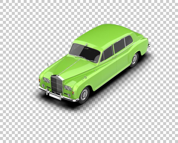 Auto de lujo aislado en el fondo Ilustración de renderización 3D