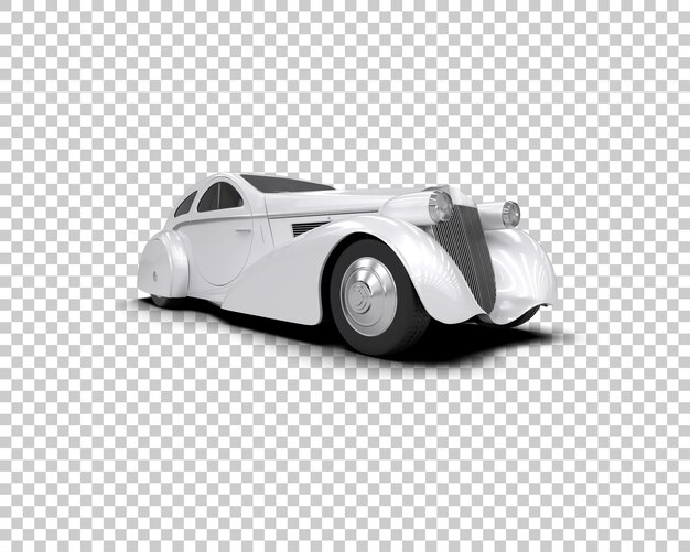 Auto de lujo aislado en el fondo Ilustración de renderización 3D
