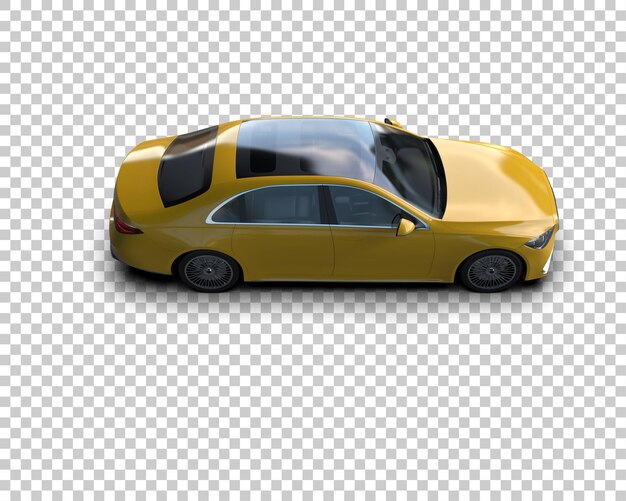 Auto de lujo aislado en el fondo Ilustración de renderización 3D