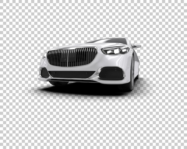 Auto de lujo aislado en el fondo Ilustración de renderización 3D