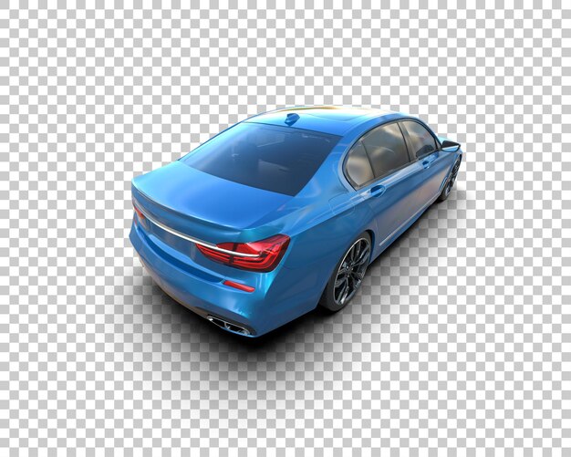 Auto de lujo aislado en el fondo Ilustración de renderización 3D
