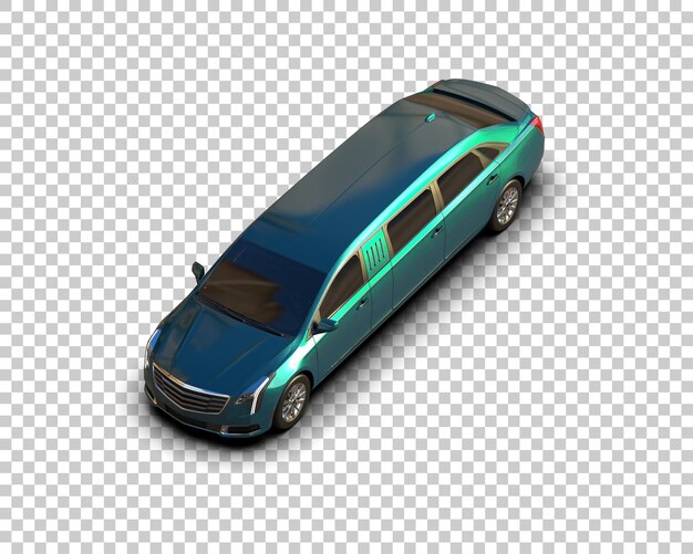 Auto de lujo aislado en el fondo Ilustración de renderización 3D