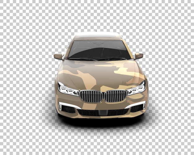 Auto de lujo aislado en el fondo Ilustración de renderización 3D