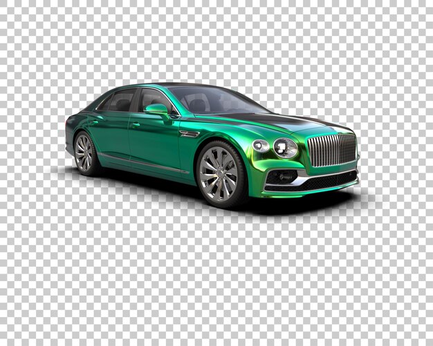 Auto de lujo aislado en el fondo Ilustración de renderización 3D