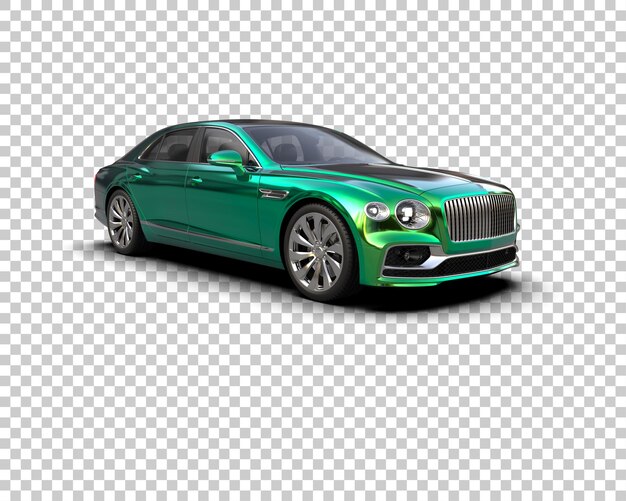 PSD auto de lujo aislado en el fondo ilustración de renderización 3d