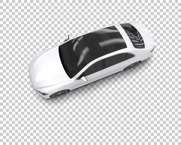 PSD auto de lujo aislado en el fondo ilustración de renderización 3d