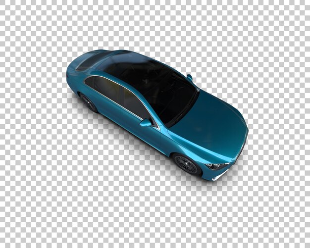 Auto de lujo aislado en el fondo Ilustración de renderización 3D