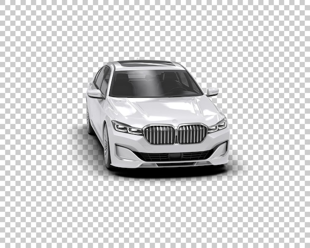 Auto de lujo aislado en el fondo Ilustración de renderización 3D