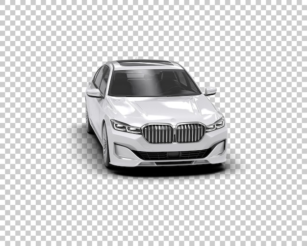 PSD auto de lujo aislado en el fondo ilustración de renderización 3d