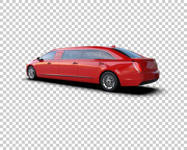 PSD auto de lujo aislado en el fondo ilustración de renderización 3d