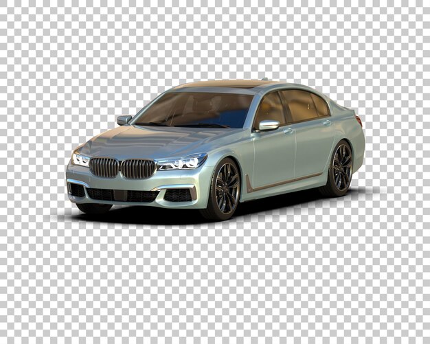 Auto de lujo aislado en el fondo Ilustración de renderización 3D