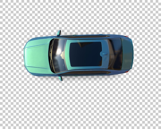 Auto de lujo aislado en el fondo Ilustración de renderización 3D
