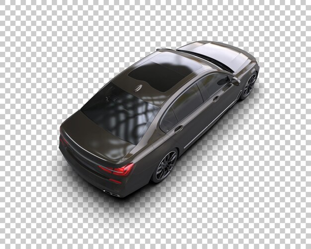 Auto de lujo aislado en el fondo Ilustración de renderización 3D
