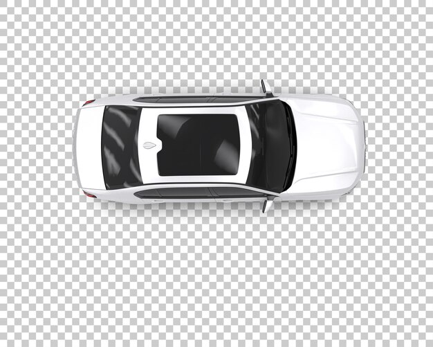 PSD auto de lujo aislado en el fondo ilustración de renderización 3d