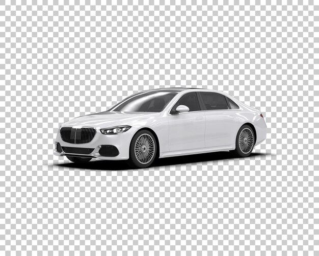 Auto de lujo aislado en el fondo Ilustración de renderización 3D