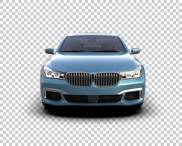 Auto de lujo aislado en el fondo Ilustración de renderización 3D