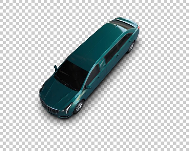 Auto de lujo aislado en el fondo Ilustración de renderización 3D
