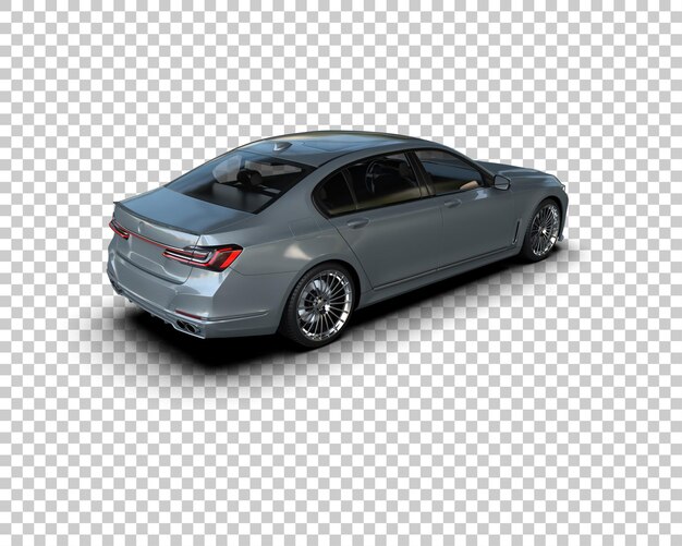 Auto de lujo aislado en el fondo Ilustración de renderización 3D