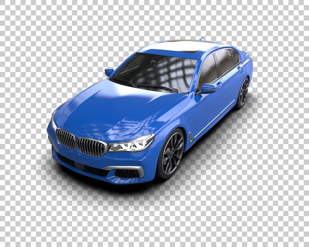 PSD auto de lujo aislado en el fondo ilustración de renderización 3d