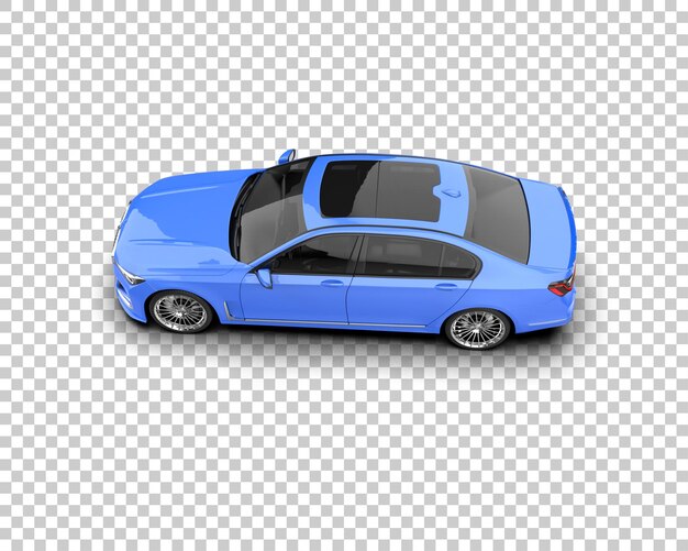 Auto de lujo aislado en el fondo Ilustración de renderización 3D