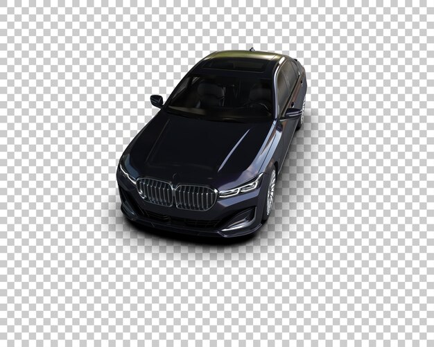 Auto de lujo aislado en el fondo Ilustración de renderización 3D