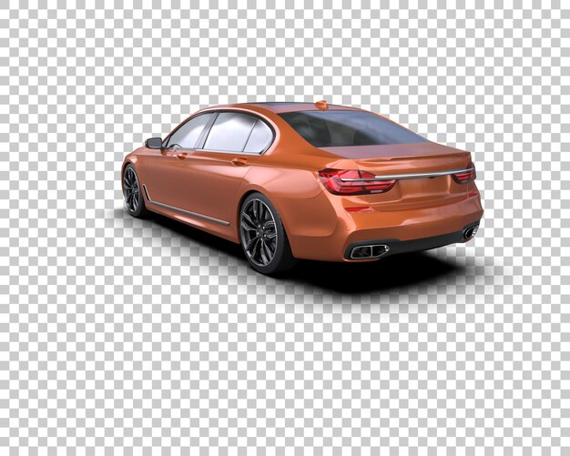 Auto de lujo aislado en el fondo Ilustración de renderización 3D
