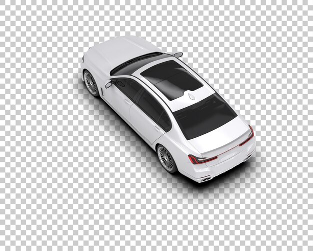 Auto de lujo aislado en el fondo Ilustración de renderización 3D