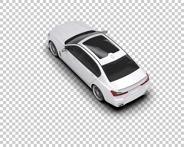 PSD auto de lujo aislado en el fondo ilustración de renderización 3d